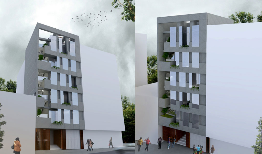 Residential facade design by Mojtaba Nabavi and Zeinab Maghdouri